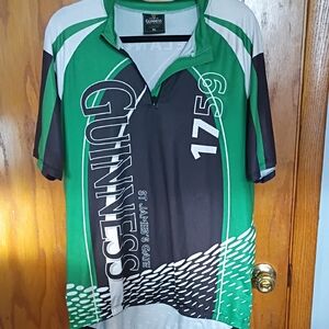 Guinness Green and Black Cycling Polo Shirt